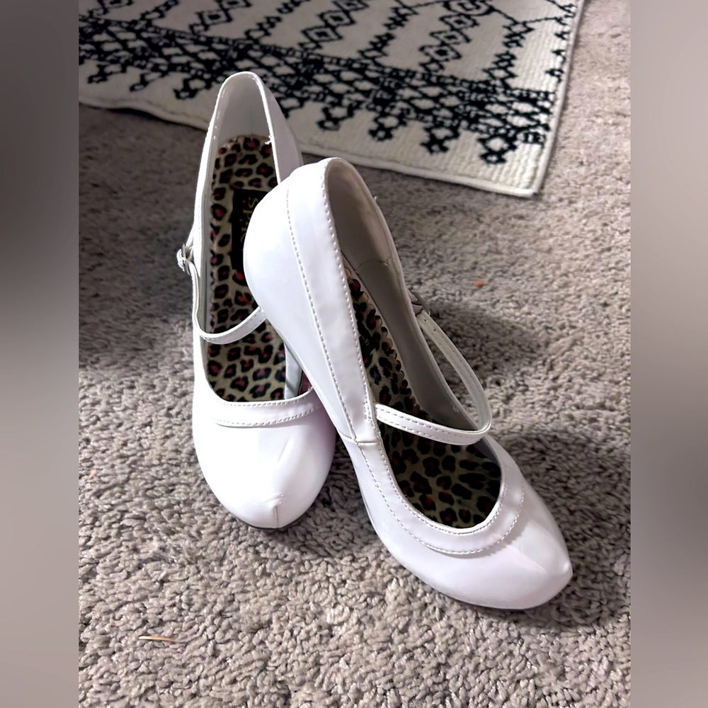 Spirit Halloween Patent Leather Mary Jane Stilettos